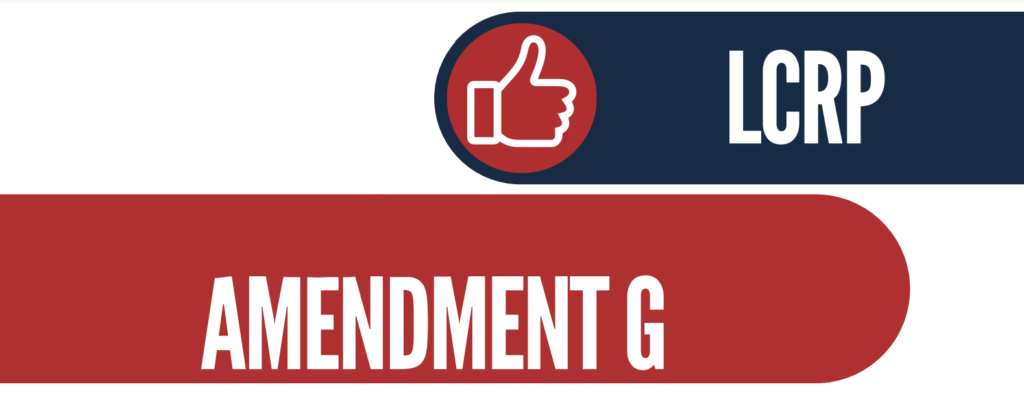 Amendment G Header